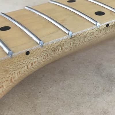 LEFTY Custom Vintage Fender Lic. Strat Neck Satin Nitro Lacquer Reverse Relic Bone Nut Loaded Stratocaster image 15