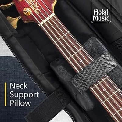 Hola! Music- Bass Guitar Gig Bag, Deluxe Series with 15mm Padding, Black image 3