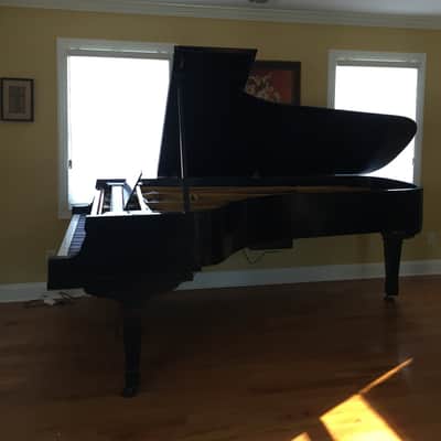 Chas. M. Stieff 9 Foot Concert Grand Piano 1913 Black image 2