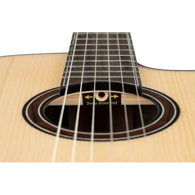 Ortega GRANDSUITE-CE Solid Spruce Top Okoume Slim Neck Nylon 6-String Acoustic-Electric Guitar w/Gig Bag image 15
