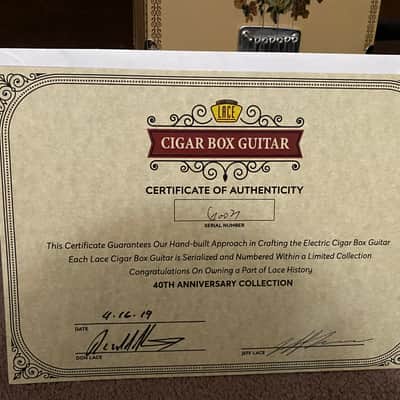 Lace Cigar Box Electric Guitar ~ 3 String ~ Americana image 9