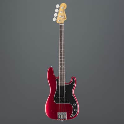 Fender AS Nate Mendel P-Bass RW CAR Candy Apple Red - 4-String Electric Bass image 10