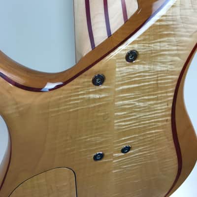 Brubaker NBS-4 "Lexa" Flame-Maple Top and Back, Birdseye Fingerboard image 9