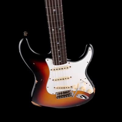 Fender Custom Shop 1964 Stratocaster Relic Faded Aged 3-Tone Sunburst image 3