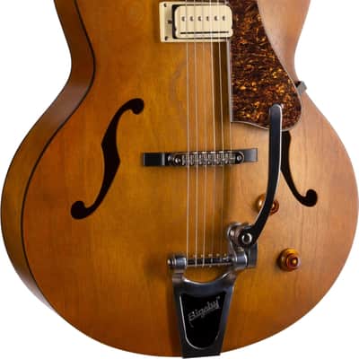 Godin 5th Avenue Jumbo P-Rail Hollowbody Electric Guitar, Rosewood Fingerboard, Harvest Gold image 2