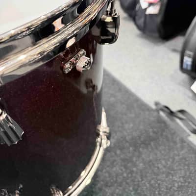 ~NEW!~ 2026 Slingerland RadioKing Mahogany/Poplar/Mahogany 3-Piece 13/16/22 Drum Kit Set in Maroon Glass Glitter with Nickel Hardware image 8