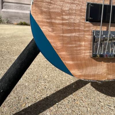 JLC Guitars Anaheim Bass - Natural, Aquamarine Metallic image 14