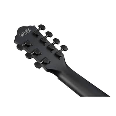 Ibanez AEG Series 7-String Acoustic Electric Guitar, Black Out image 6