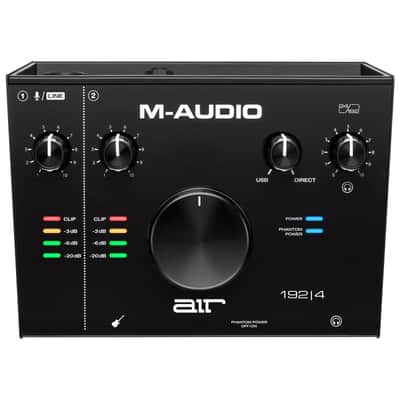M-Audio AIR 192|4 USB USB Audio Recording Interface w TRS Cables Pack image 2