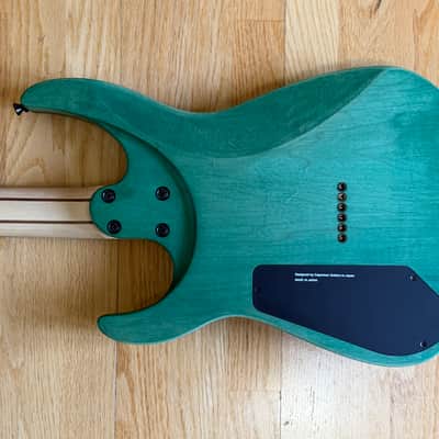 Caparison Dellinger II FX-AM Dark Green Matt With Case - Railhammer Pickups image 15