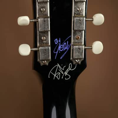 Gibson Les Paul Jr Green Day THE Black American Flag Owned by Billie Joe Armstrong image 12