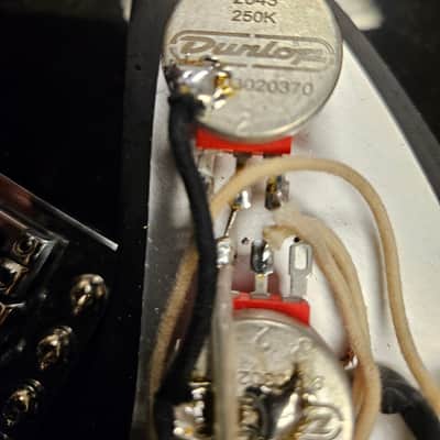 Squier Upgraded Black HSH Parts Caster, Gator case, strap, tech set up image 8