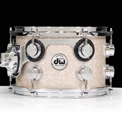 DW Collectors Maple/Mahogany Shell 7x10 Broken Glass w/ Chrome HW image 2