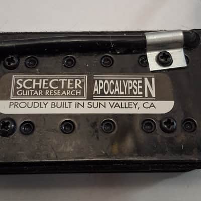 Schecter Apocalypse Neck Humbucker Guitar Pickup - Black / Clear image 3