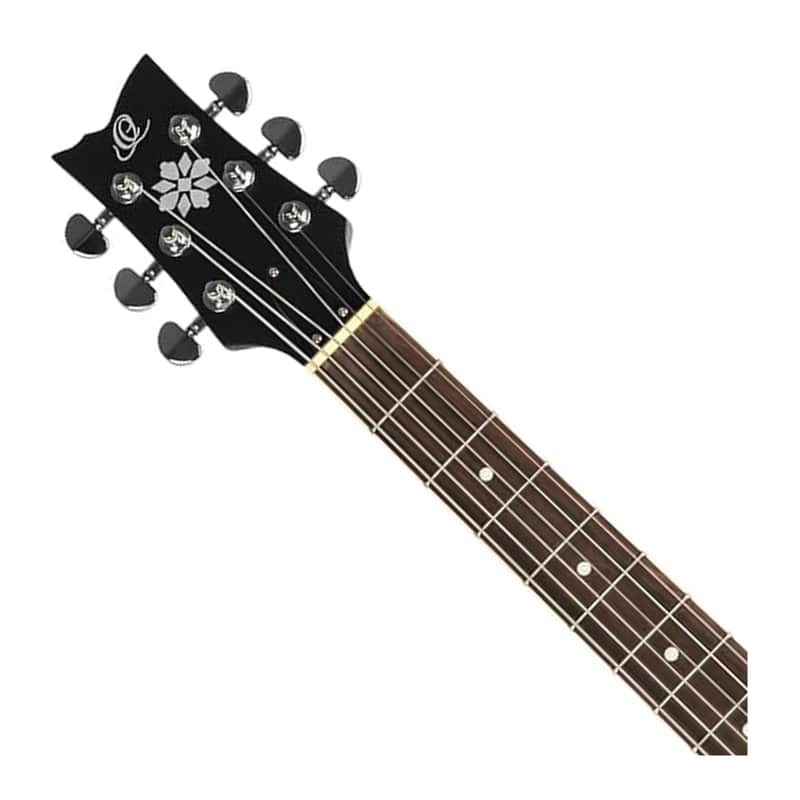 Ortega Guitars OBJE350/6-SBK Raven Series Guitar-Banjo - Black