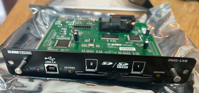 Klark Teknik DN32-LIVE SD and USB Expansion Module LIKE NEW