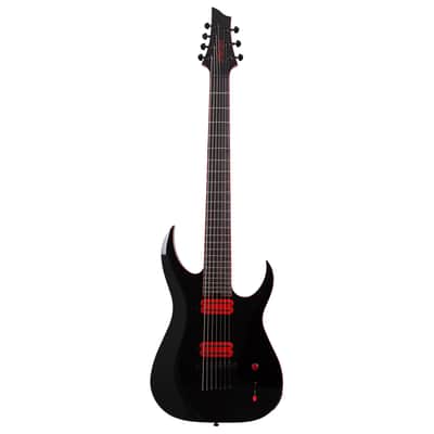 Schecter Sunset-7 Red Dawn 7-String Electric Guitar - Gloss Black - Open Box image 2