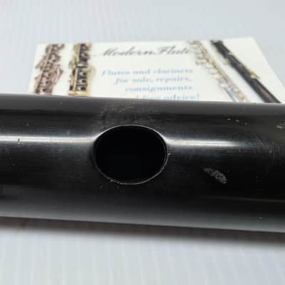 Rare Antique C.G. Conn C Flute Ebonite Headjoint Satin Silver Unibody w/ Gold Plating 440hz image 5