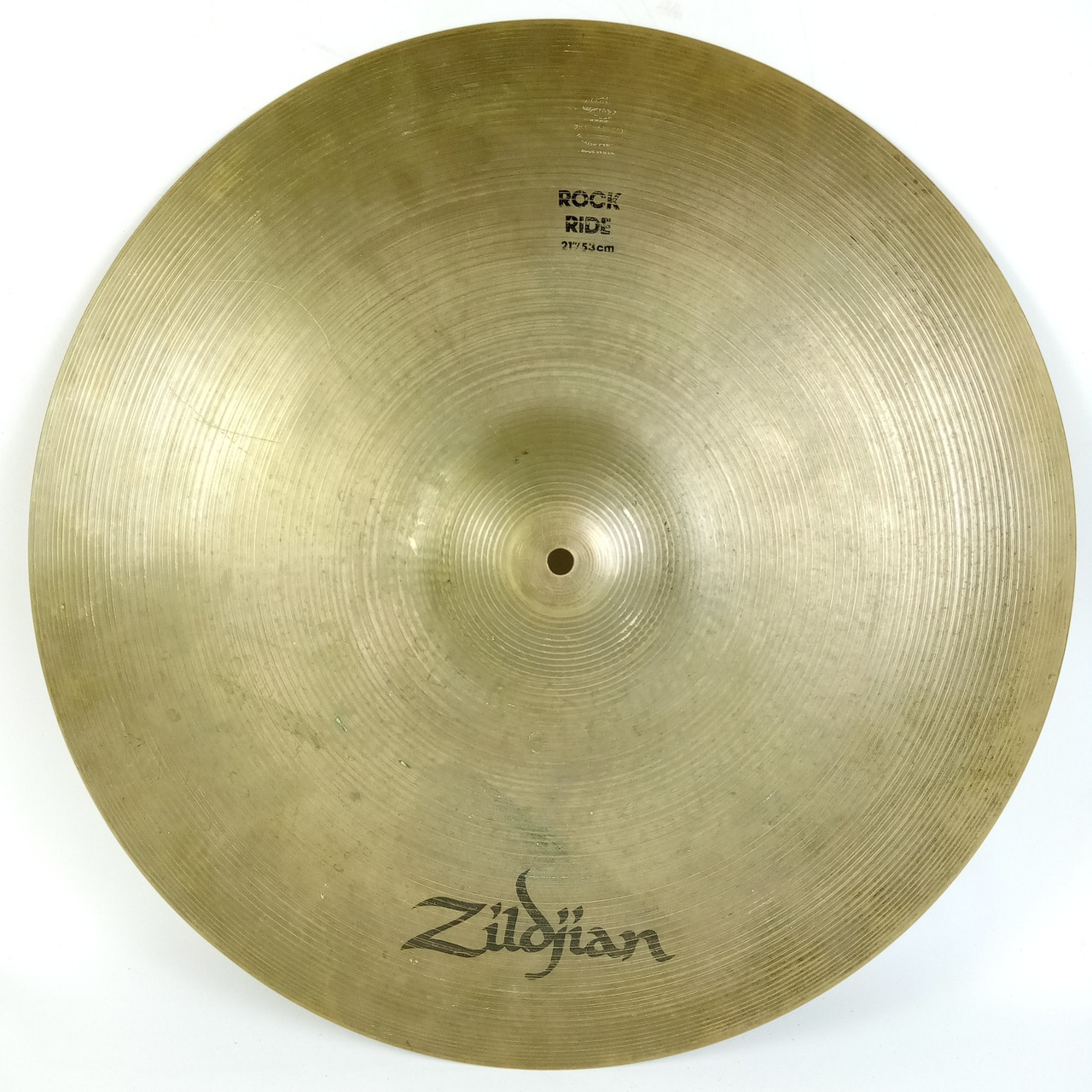 Zildjian 21" 80s Vintage "Rock Ride" 3230g Avedis Turkish B20-Bronze Cymbal USA — main photograph