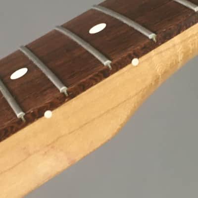 Ultra Rare Vintage Fender Lefty Stratocaster Neck 2003 Strat Rosewood Super Flame Maple 🍁 image 11