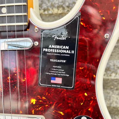 Fender American Professional II Telecaster® Rosewood Fingerboard, Olympic White 2022 image 6