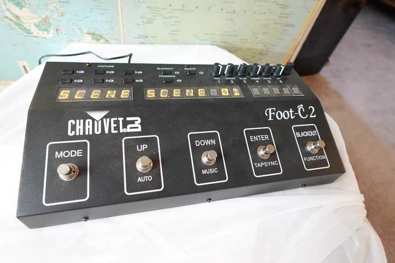 Chauvet DJ Foot-C 2 DMX Foot Controller 36-Channel Stage Lighting MIDI Foot C-2