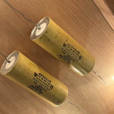 Sprague 1uF 400V Vitamin Q Matched Pair (For Tube Amps, Speaker Crossover, Hi-Fi) image 3