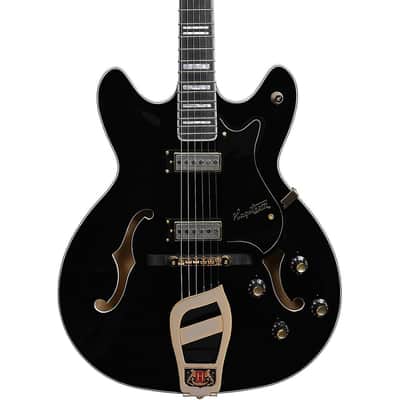 Hagstrom '67 Viking II Hollowbody Electric Guitar Regular Standard Black Gloss image 1