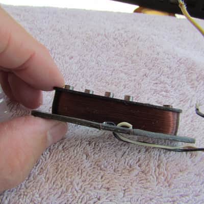 1972 Fender Stratocaster Pickup Staggered Pole Rewound 1972 Stratocaster Pickup Works Great Vintage image 3