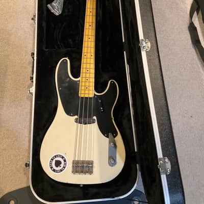 Nash PB-52 Bass Guitar, Mary Kaye White, Light Aging image 1