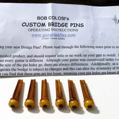 Brand new Bob Colosi Bone Bridge Pins • Custom-Dyed • Size 1T • FREE shipping! image 1