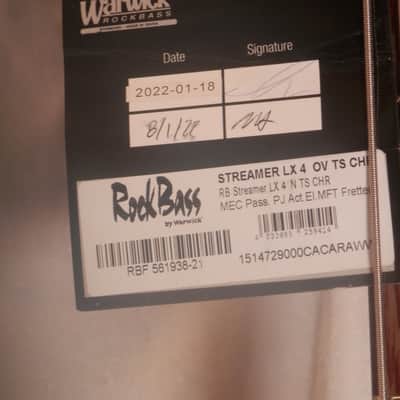 Warwick RockBass Streamer LX-4 String - Natural Transparent Satin with gig bag image 13