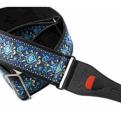 RightOn! Woodstock II Blue Guitar Strap image 4