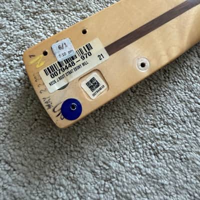 USA Fender JIM ROOT Stratocaster Strat NECK & LOCKING TUNERS, Compound Ebony image 5