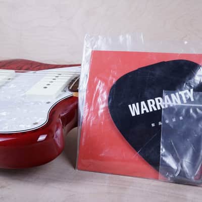 Fender 2024 Collection MIJ Hybrid II Jazzmaster 2024 Red Quilt Beryl QMT Japan w/ Bag image 2