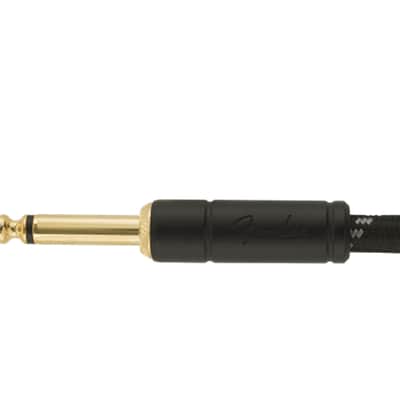 Fender Deluxe Series Black Tweed Instrument Cable, Straight/Straight, 15 Foot image 3