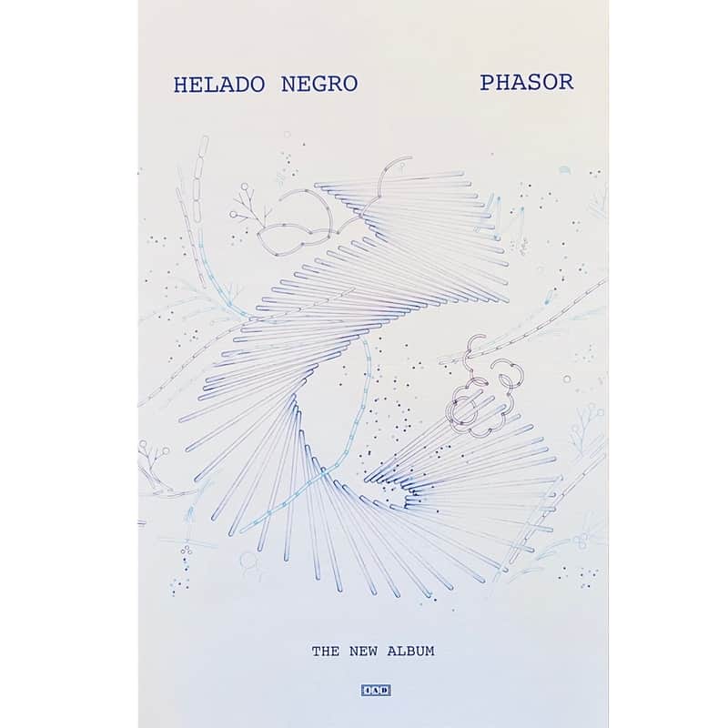 HELADO NEGRO - Phasor 2024 Ltd Ed RARE Tour Poster! Experimental Folk Electronic Psychedelic Latin Ambient Of Montreal WASHED OUT Perfume Genius TAME IMPALA Devendra Banhart Panda Bear Cass McCombs Sharon Van Etten Dirty Projectors Mitski image 1