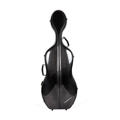 Crossrock 100% Carbon Fiber Case fits 4/4 Full-Size Cello, 7 Lb Lightweight image 1