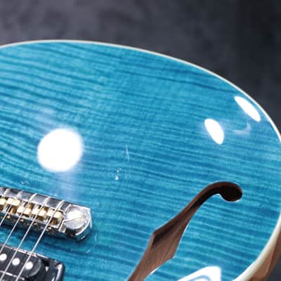 PRS SE Zach Myers Semi-Hollow Body Myers Blue Electric Guitar w/Bag #H091079 image 12