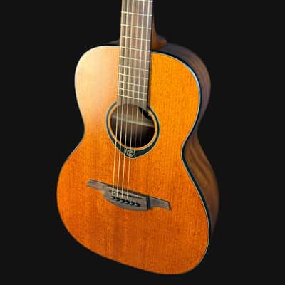 Lâg Tramontane T77PE Parlour Size Electro-Acoustic Guitar in Satin image 3