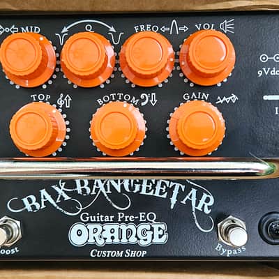 Orange Bax Bangeetar guitar Pre-EQ Preamp Overdrive Distortion Pedal image 2