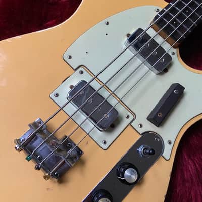 c.1967-Burns/Teisco Telecaster Style Bass MIJ Vintage Bass “White” image 5