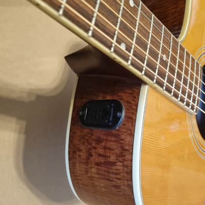 Hofner HA-JC03 Jumbo Electro Acoustic Guitar Solid Spruce Top image 13