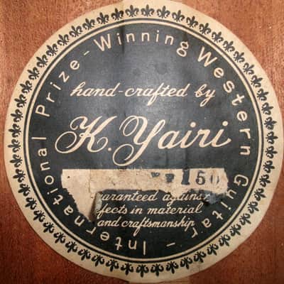 1971 Hand Made K Yairi YF150 OOO size Acoustic Guitar, very early model+Hard Case image 24