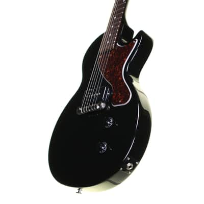 Gibson Les Paul Junior Electric Guitar, Ebony with Gig Bag, ABM Bridge Upgrade image 6