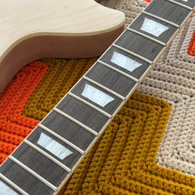 Solid Body Guitar Kit - Maple Cap Mahogany Body and Neck! - image 4