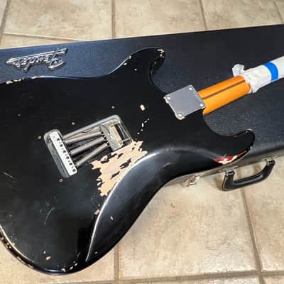 2008 Fender Custom Shop David Gilmour Stratocaster Relic Black image 13