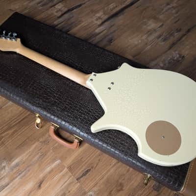 Jerry Jones Electric Sitar Guitar Harder To Find Gator White Crackle W/OHSC CLEAN! USA image 14
