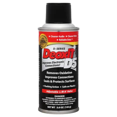 HOSA D5S-6 CAIG DeOxit Cleaning Solution Spray, 5% spray 5oz FREE SHIPPING image 2