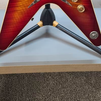 Dean V USA Time Capsule!  VIDEO NOW👂!  Limited Edition! BEAUTIFUL Flame Top! 2002 ml - Cherry Sunburst Flame image 4